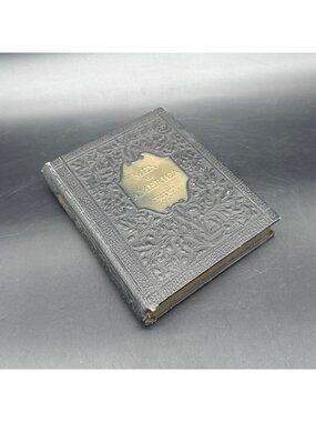 Vintage Men Of America 1929 Hidden Secret Storage Faux Book Box Decor Black